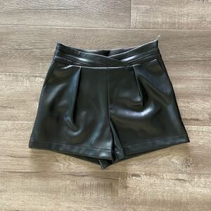 7 For All Mankind Faux Leather Shorts